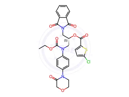 Chemical structure of Rivaroxaban Phthalimido Ethyl Ester Analog