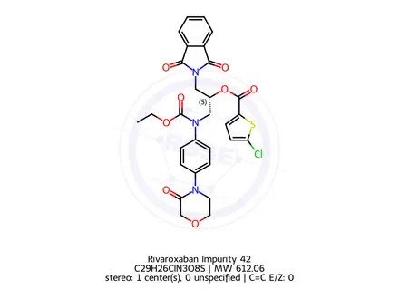 Chemical structure of Rivaroxaban Phthalimido Ethyl Ester Analog