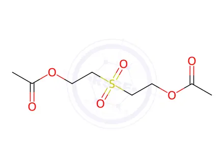 Chemical structure of 2,2'-sulphonylbisethyl diacetate