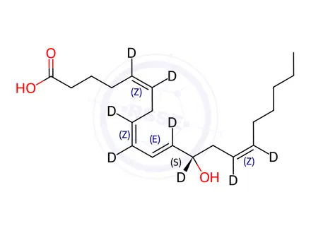 Chemical structure of 12(S)-HEte-d8