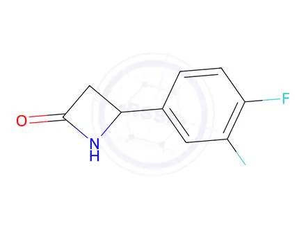 Chemical structure of 4-(3,4-Difluorophenyl)azetidin-2-one