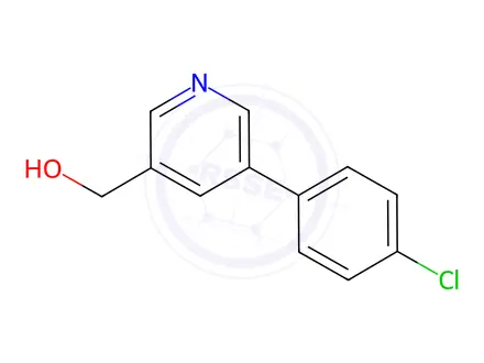 Chemical structure of (5-(4-Chlorophenyl)pyridin-3-yl)methanol