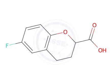 Chemical structure of 6-Fluorochromane-2-carboxylic acid
