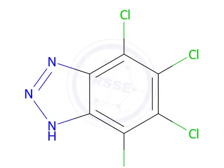 Chemical structure of 4,5,6,7-Tetrachloro-1H-1,2,3-benzotriazole