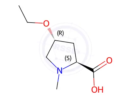 Chemical structure of Proline, 4-ethoxy-1-methyl-, L-trans-(8CI)