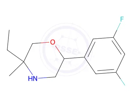 Chemical structure of 5-Ethyl-2-(3,5-difluorophenyl)-5-methylmorpholine