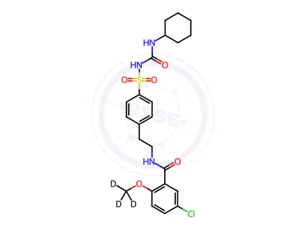 Chemical structure of Glyburide D3-AR Grade