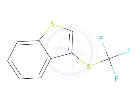 Chemical structure of 3-((Trifluoromethyl)thio)benzo[b]thiophene