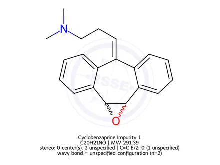Chemical structure of Cyclobenzaprine Hydrochloride Impurity 6
