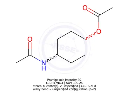 Chemical structure of 4-Acetamidocyclohexyl Acetate