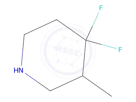 Chemical structure of 4,4-Difluoro-3-methylpiperidine