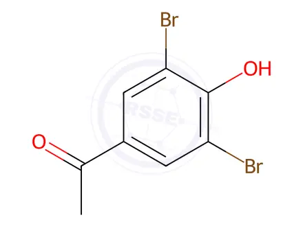 Chemical structure of 3',5'-Dibromo-4’-hydroxyacetophenone