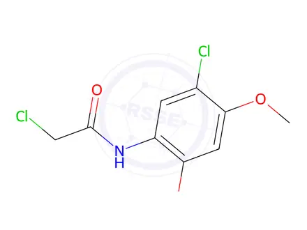 Chemical structure of 2-Chloro-N-(5-chloro-2,4-dimethoxyphenyl)acetamide