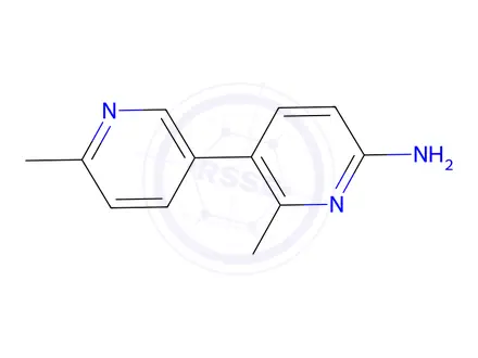 Chemical structure of 6-Methyl-5-(6-methylpyridin-3-yl)pyridin-2-amine
