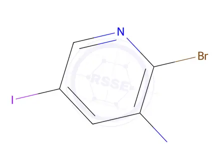 Chemical structure of 2-Bromo-5-iodopyridin-3-amine