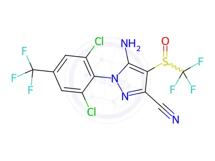 Chemical structure of Fipronil