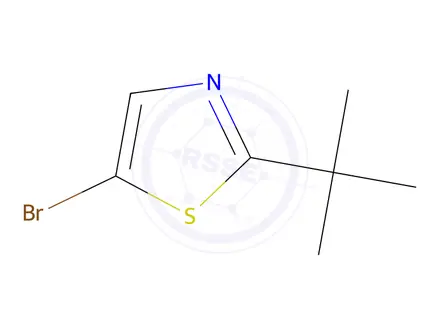 Chemical structure of 5-Bromo-2-(tert-butyl)thiazole