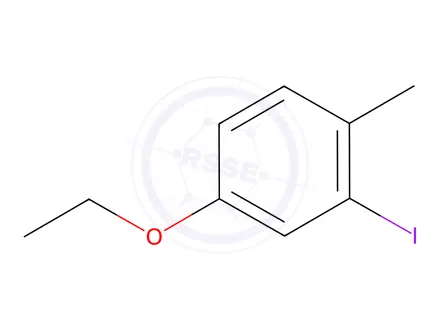 Chemical structure of Benzene, 4-ethoxy-2-iodo-1-methyl-