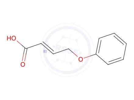 Chemical structure of 4-phenoxybut-2-enoic acid