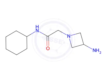 Chemical structure of 2-(3-aminoazetidin-1-yl)-n-cyclohexylacetamide
