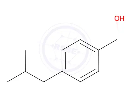 Chemical structure of 4-(2-Methylpropyl)benzenemethanol