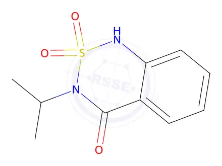 Chemical structure of Bentazone