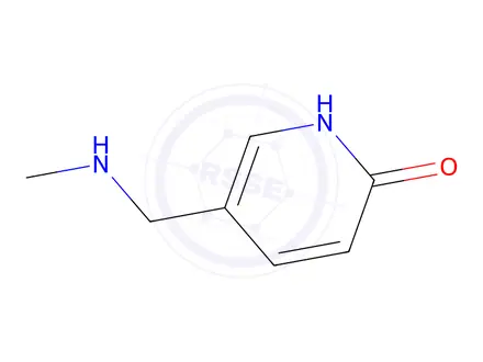 Chemical structure of 2(1H)-Pyridinone,5-[(methylamino)methyl]-(9CI)