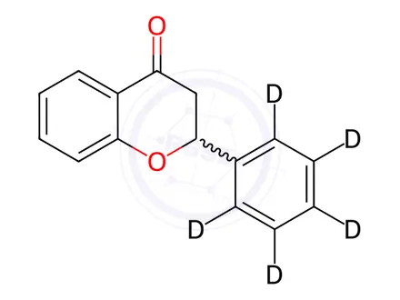 Chemical structure of Flavanone-d5
