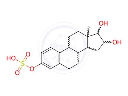 Chemical structure of Estriol sodium 3-sulfate