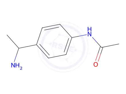 Chemical structure of N-[4-(1-Amino-ethyl)-phenyl]-acetamide hydrochloride