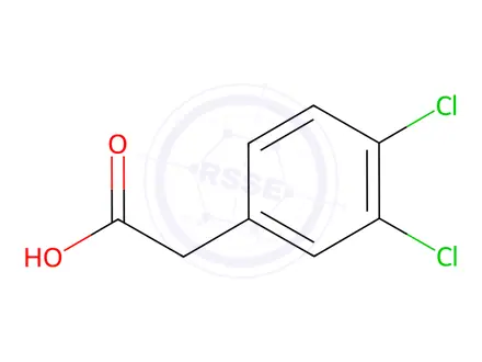 Chemical structure of 3,4-Dichlorophenylacetic acid