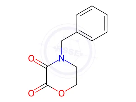 Chemical structure of 4-Benzyl-2,3-morpholinedione