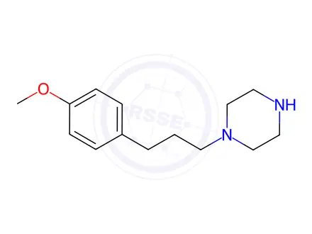 Chemical structure of 1-[3-(4-Methoxyphenyl)propyl]piperazine