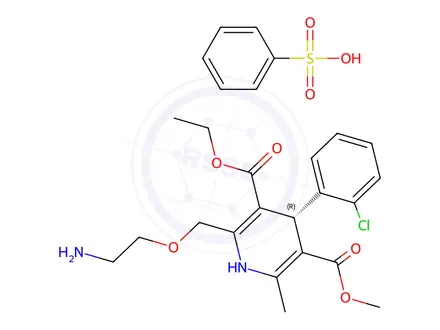 Chemical structure of R-Amlodipine Besilate