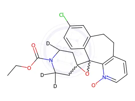 Chemical structure of Loratadine-d4 Epoxide N-Oxide