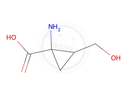 Chemical structure of Cyclopropanecarboxylic acid, 1-amino-2-(hydroxymethyl)-(9CI)