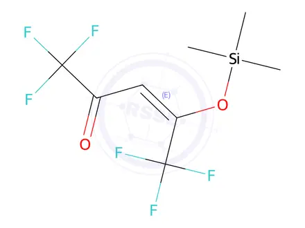 Chemical structure of (E)-1,1,1,5,5,5-hexafluoro-4-((trimethylsilyl)oxy)pent-3-en-2-one