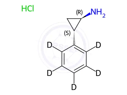 Chemical structure of (+)-Tranylcypromine-d5 Hydrochloride