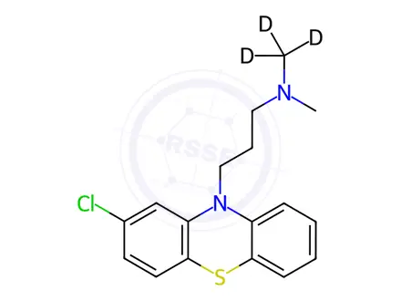 Chemical structure of CHLORPROMAZINE-D3