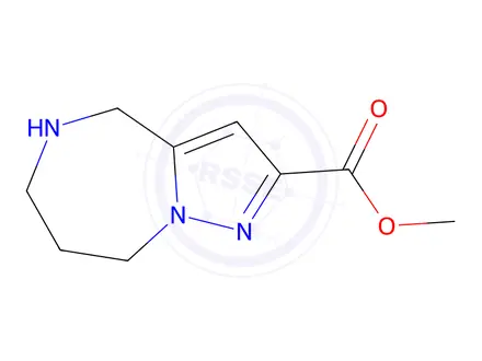Chemical structure of Methyl 5,6,7,8-tetrahydro-4H-pyrazolo[1,5-a][1,4]diazepine-2-carboxylate