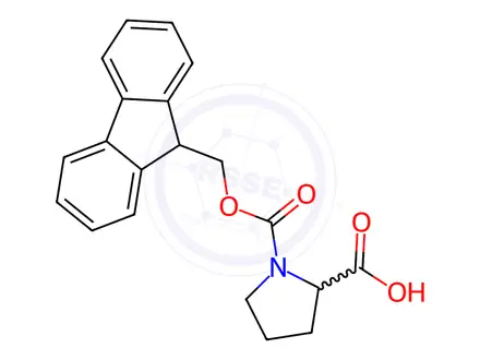 Chemical structure of FMoc-DL-proline