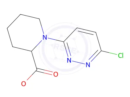 Chemical structure of methyl 1-(6-chloropyridazin-3-yl)piperidine-2-carboxylate