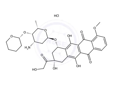 Chemical structure of Pirarubicin Hydrochloride