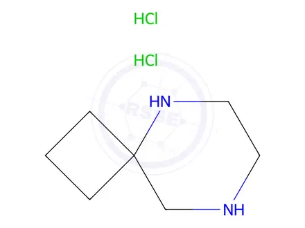 Chemical structure of 5,8-Diaza-spiro[3.5]nonane Dihydrochloride