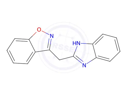 Chemical structure of 3-((1H-Benzo[d]imidazol-2-yl)methyl)benzo[d]isoxazole