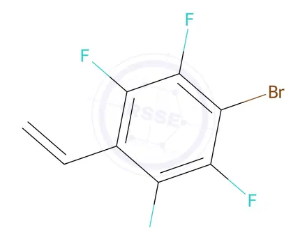 Chemical structure of 1-Bromo-2,3,5,6-tetrafluoro-4-vinylbenzene