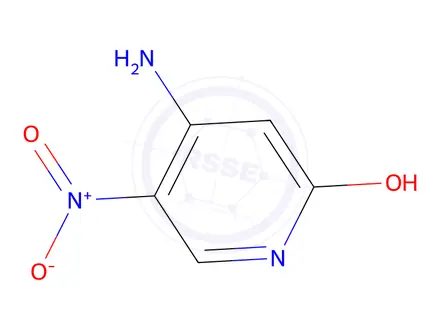 Chemical structure of 2-hydroxy-4-amino-5-nitropyridine
