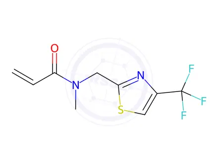 Chemical structure of N-methyl-N-((4-(trifluoromethyl)thiazole-2-yl)methyl)propenamide
