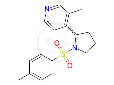 Chemical structure of 3-Methyl-4-(1-tosylpyrrolidin-2-yl)pyridine