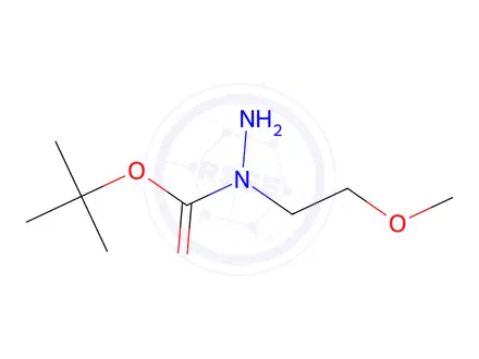 Chemical structure of tert-Butyl 1-(2-methoxyethyl)hydrazine-1-carboxylate